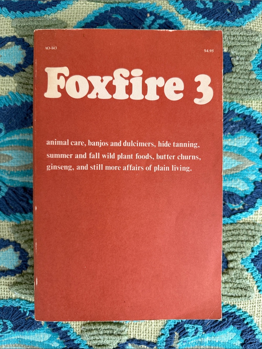 Foxfire 3 Red Vintage Book